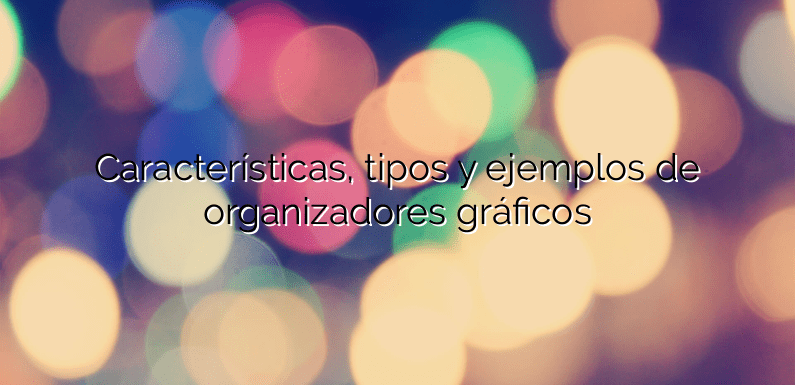 Características, tipos y ejemplos de organizadores gráficos